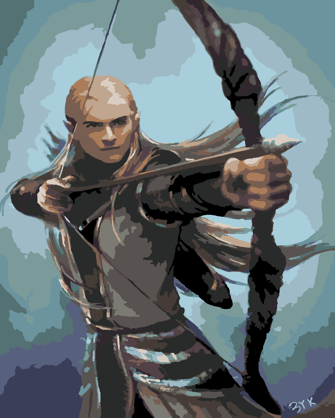 legolas 2  Boyama Seti 40x50 cm (Tuvale Gerili)