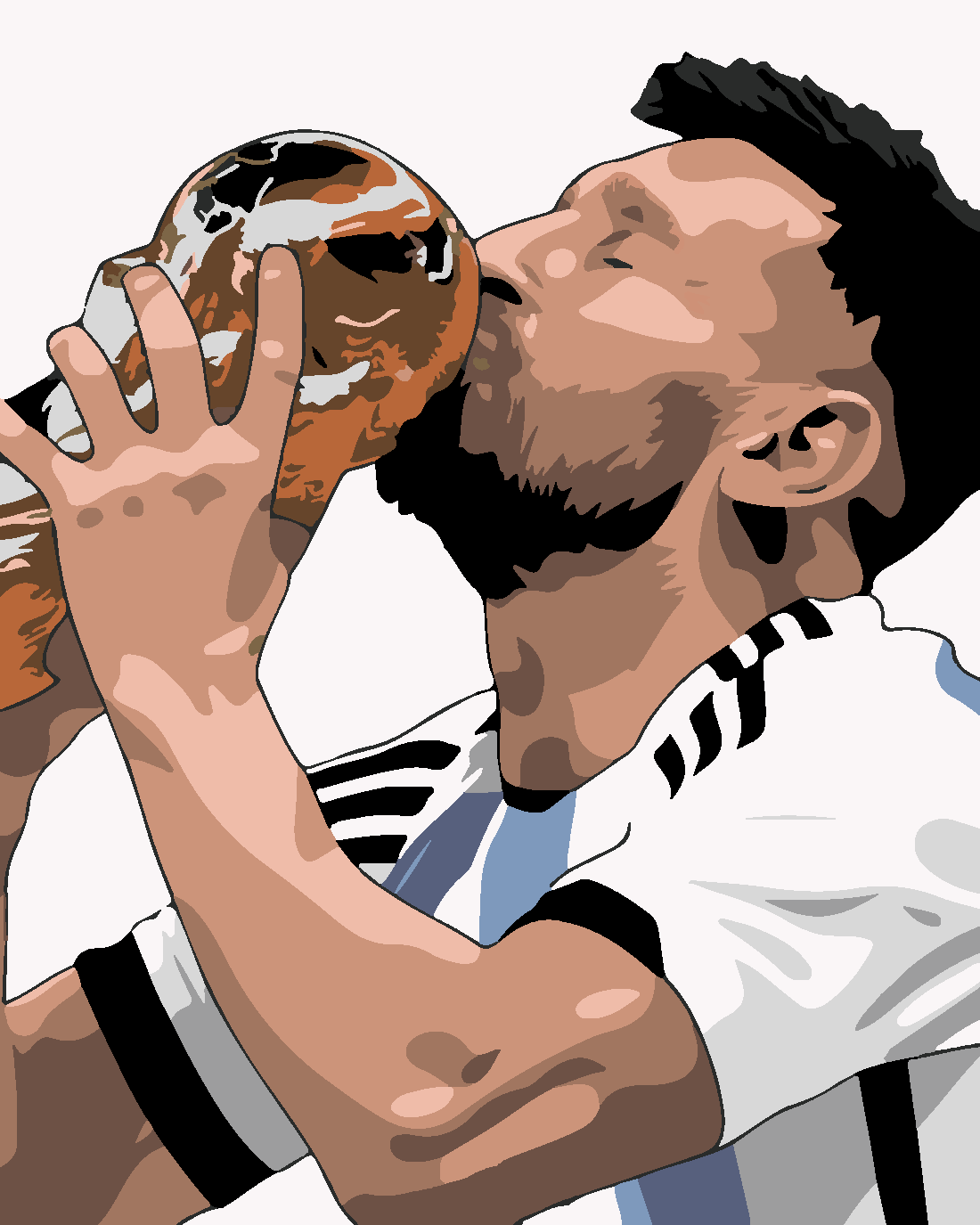 MESSİ Boyama Seti 40x50 cm (Tuvale Gerili)