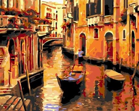 Murano Sayılarla Boyama Seti  (Tuvale Gerili)