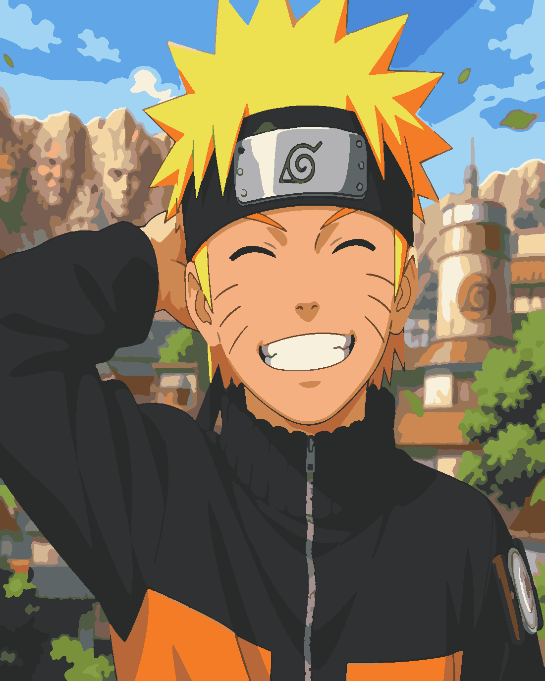 naruto Boyama Seti 40x50 cm (Tuvale Gerili)