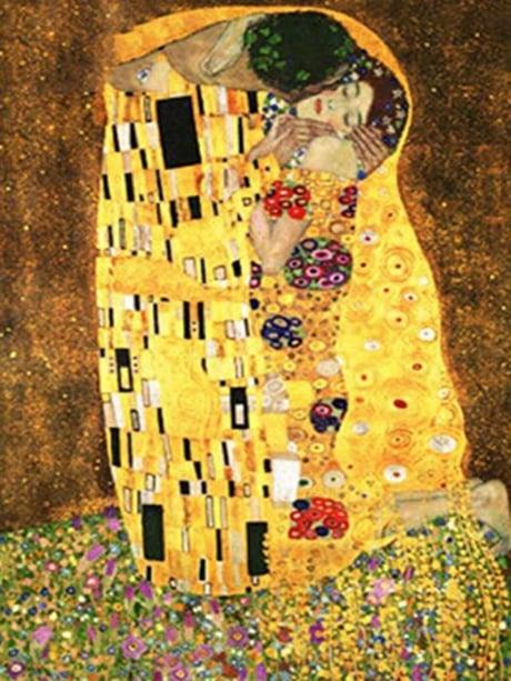 Öpücük Sayılarla Boyama Seti 40x50 cm (Tuvale Gerili)