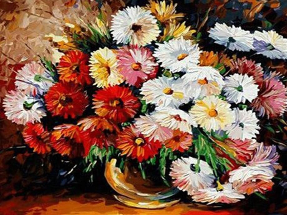 Rengarenk 3 Sayılarla Boyama Seti(40x50 cm Tuval Şasesine Gerili)