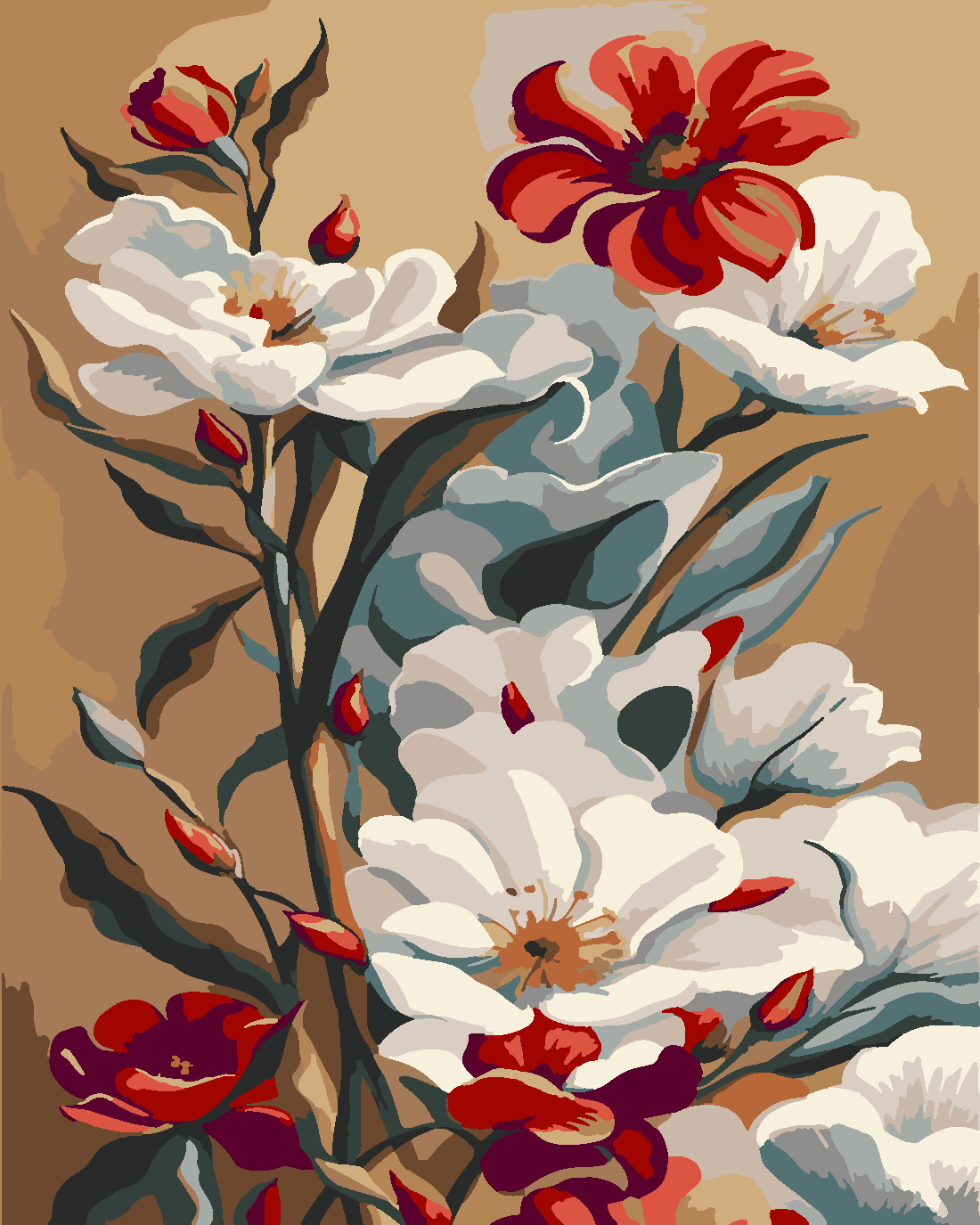 RENK SARMALI 2 Boyama Seti 40x50 cm (Tuvale Gerili)
