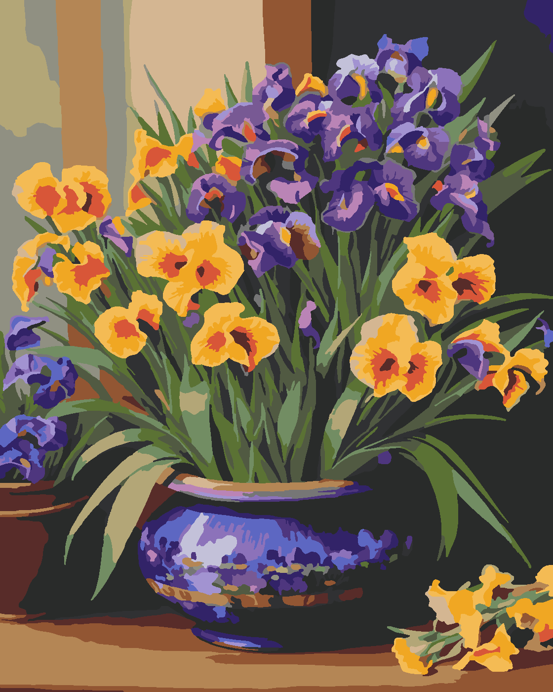 Renk Sarmalı Boyama Seti 40x50 cm (Tuvale Gerili)