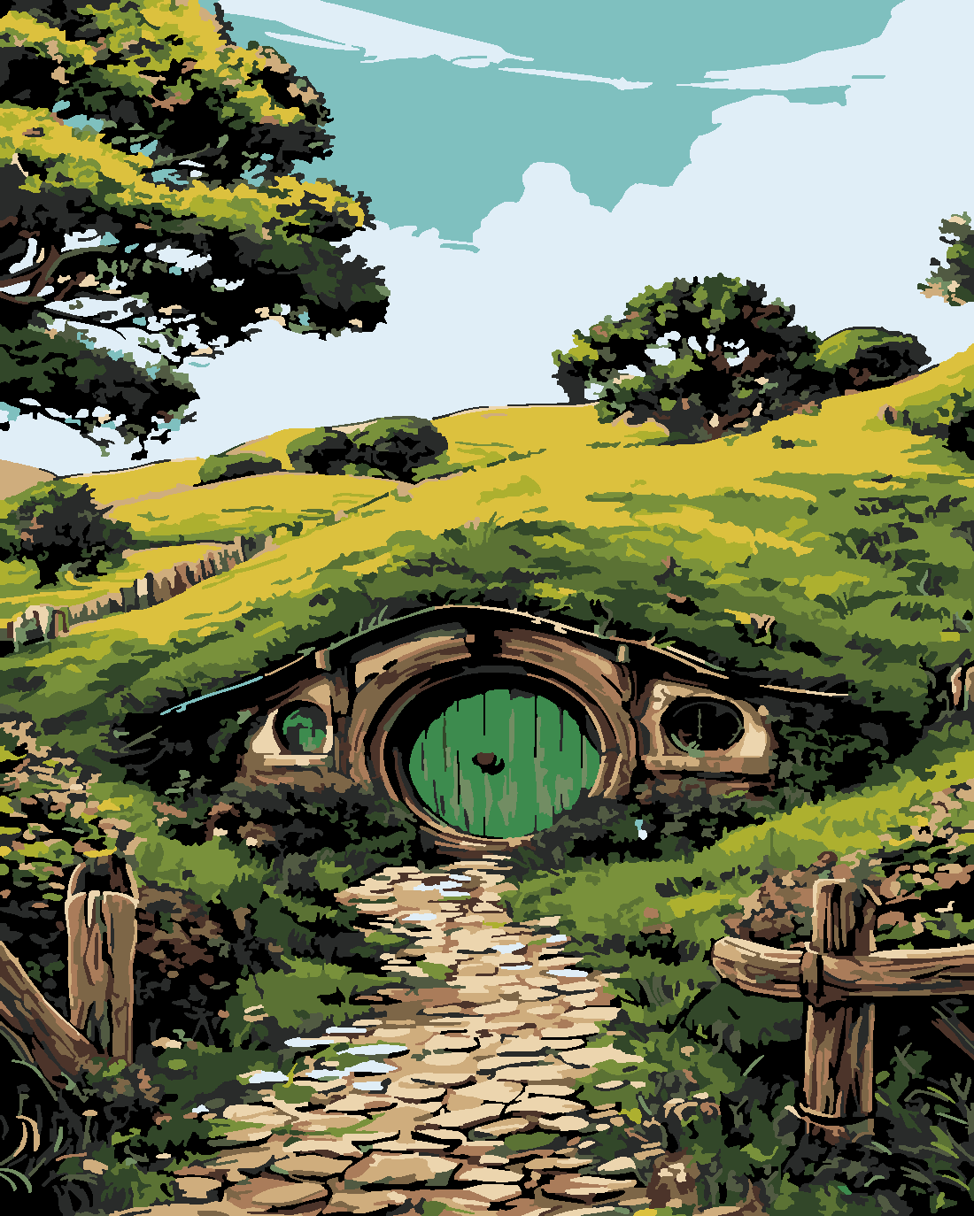 shire Boyama Seti 40x50 cm (Tuvale Gerili)