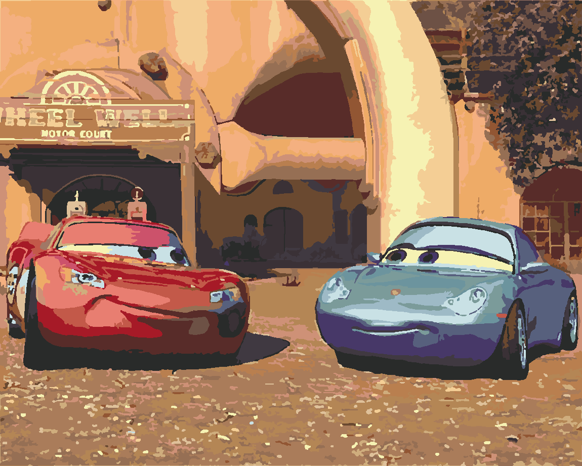 Şimşek Mc Boyama Seti 40x50 cm (Tuvale Gerili)