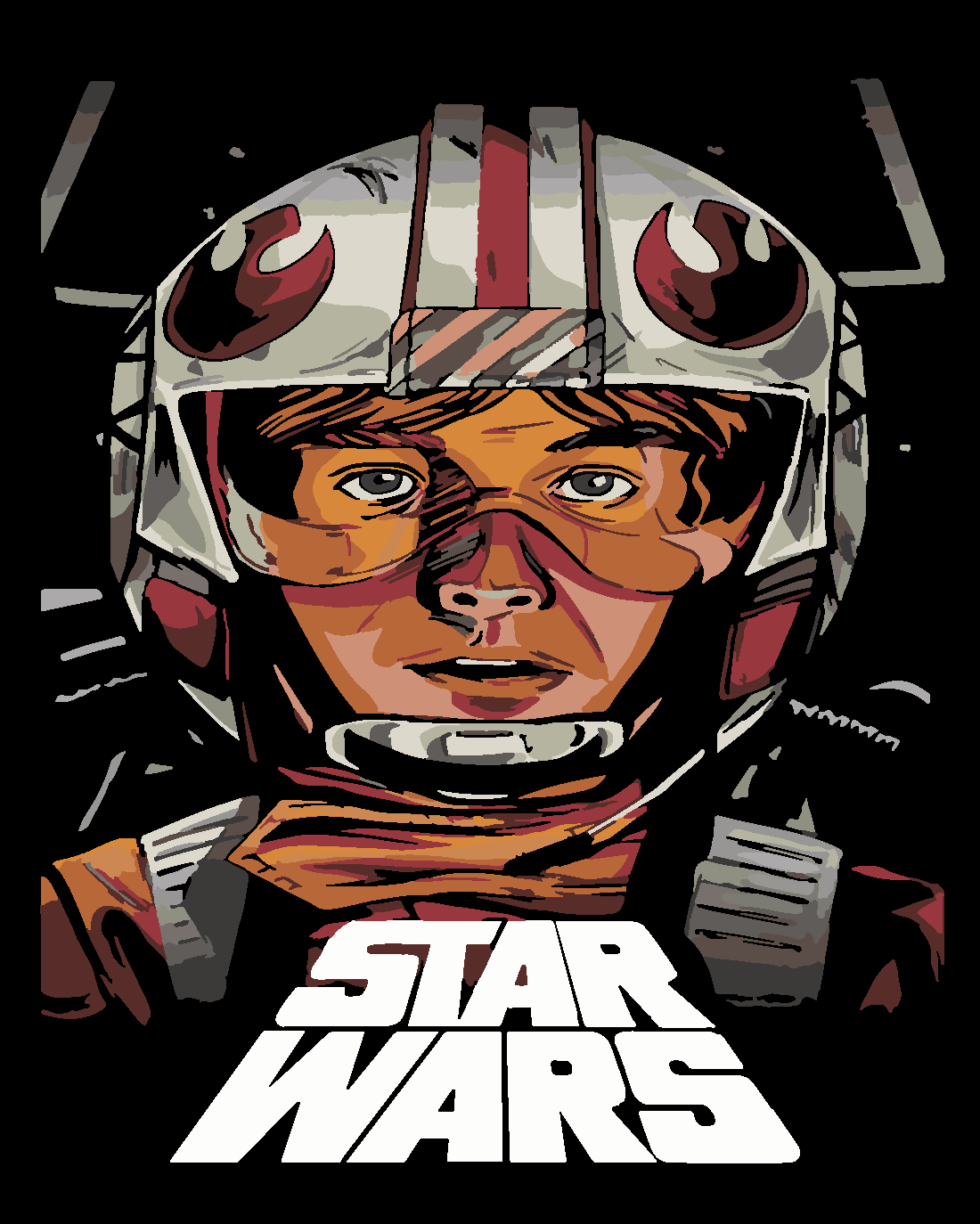 starwars  Boyama Seti 40x50 cm (Tuvale Gerili)