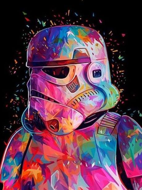 Starwars Klon Asker Sayılarla Boyama Seti  (Tuvale Gerili)