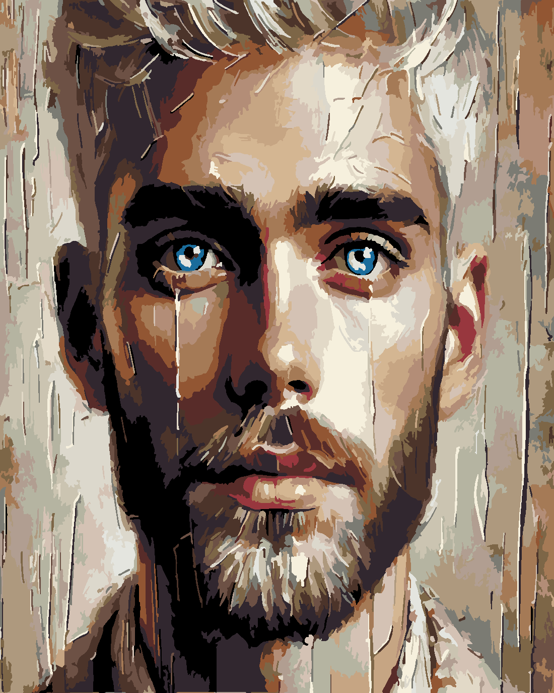 Yakışıklı Boyama Seti 40x50 cm (Tuvale Gerili)