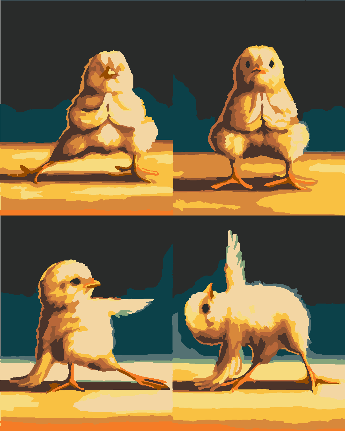 YOGA ZAMANI 2 Boyama Seti 40x50 cm (Tuvale Gerili)