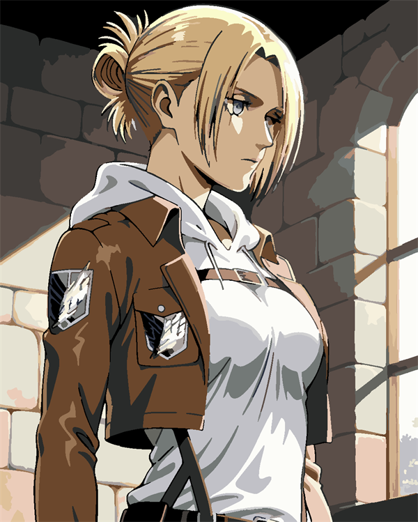 Attack of Titan Annie Boyama Seti 40x50 cm (Tuvale Gerili)