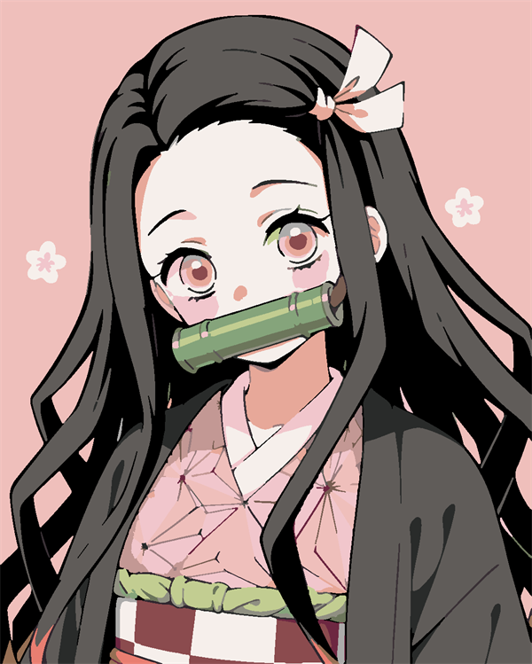 Demon Slayer -Nezuko Kamado 40x50 cm (Tuvale Gerili)