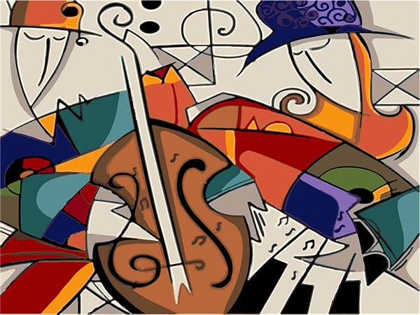 Picasso 2 Sayılarla Boyama Seti 40x50 cm (Tuvale Gerili)
