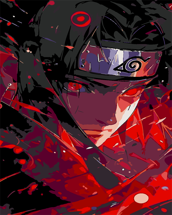 sasuke 3 Boyama Seti 40x50 cm (Tuvale Gerili)