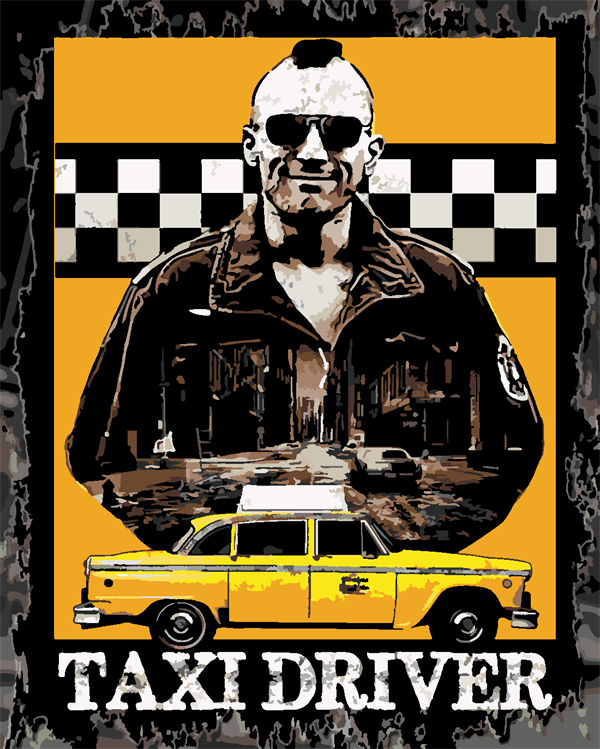 Taksi Şoförü (Taxi Driver) Sayılarla Boyama Seti Sayılarla Boyama Seti 40x50 cm (Tuvale Gerili)