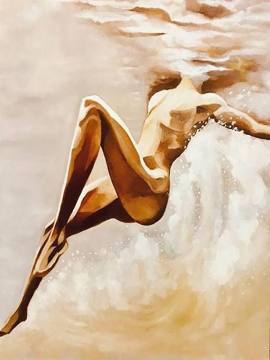 Akışa Bırak Sayılarla Boyama Seti 50x65 cm (Tuvale Gerili)