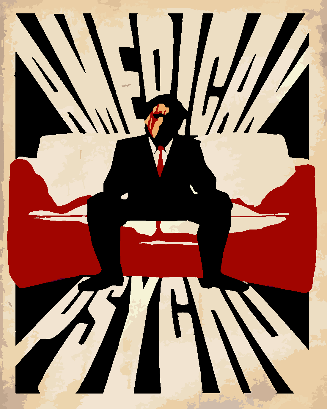 American Psycho 40x50 cm (Tuvale Gerili)