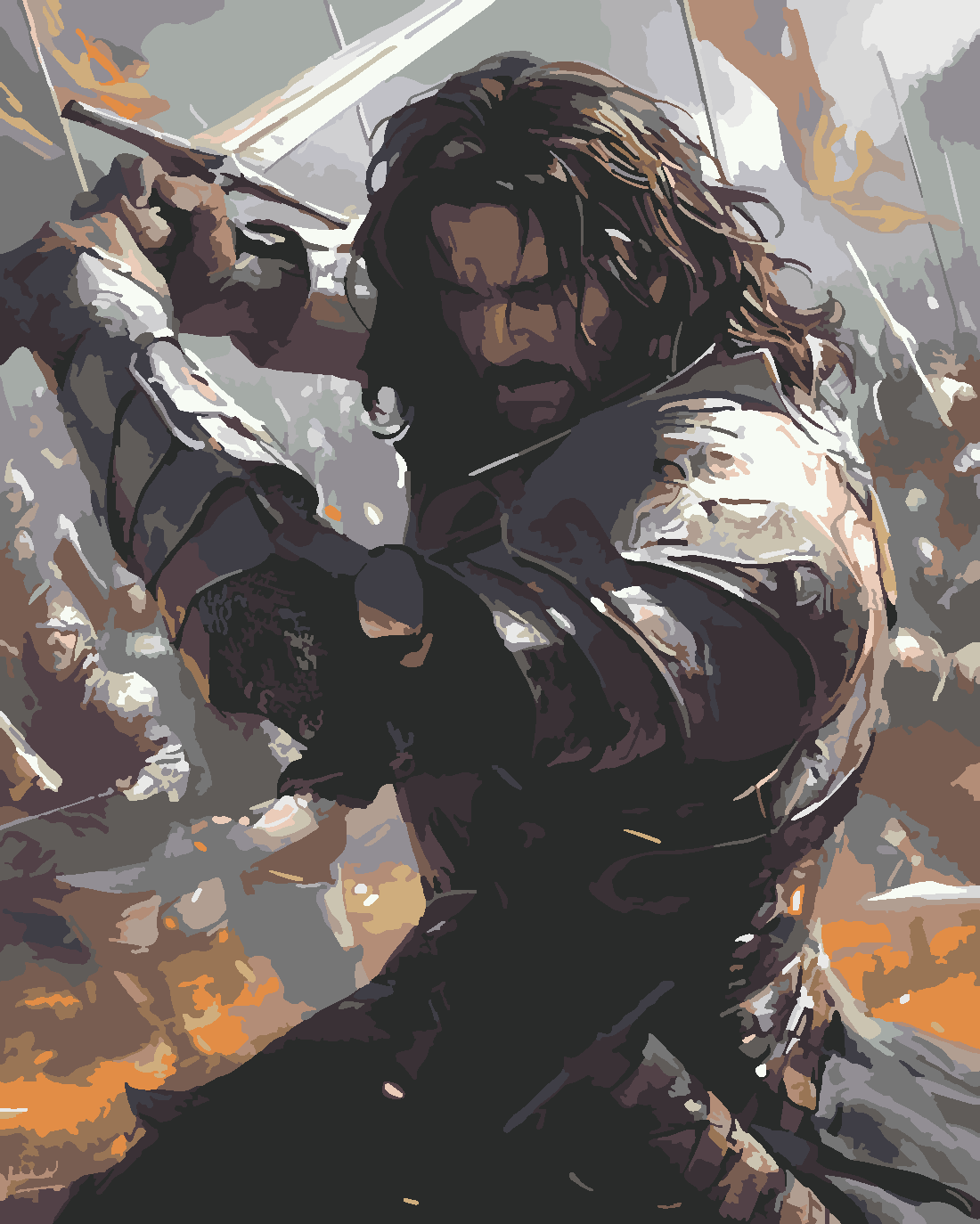 aragorn 4 Boyama Seti 40x50 cm (Tuvale Gerili)