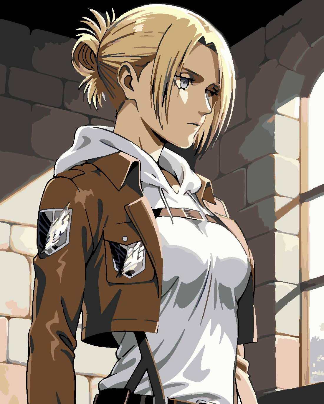 Attack of Titan Annie Boyama Seti 40x50 cm (Tuvale Gerili)