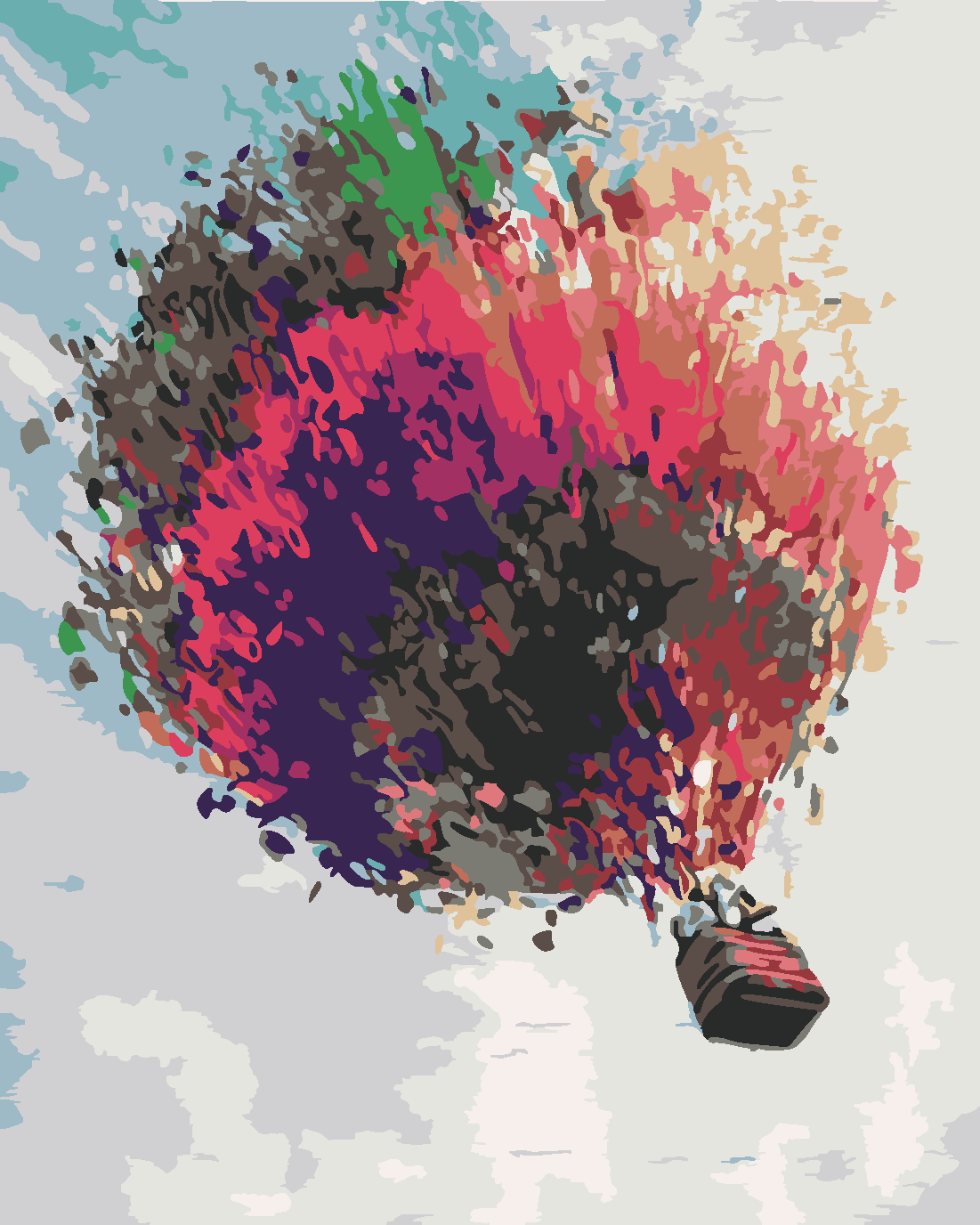 BALON Boyama Seti 40x50 cm (Tuvale Gerili)