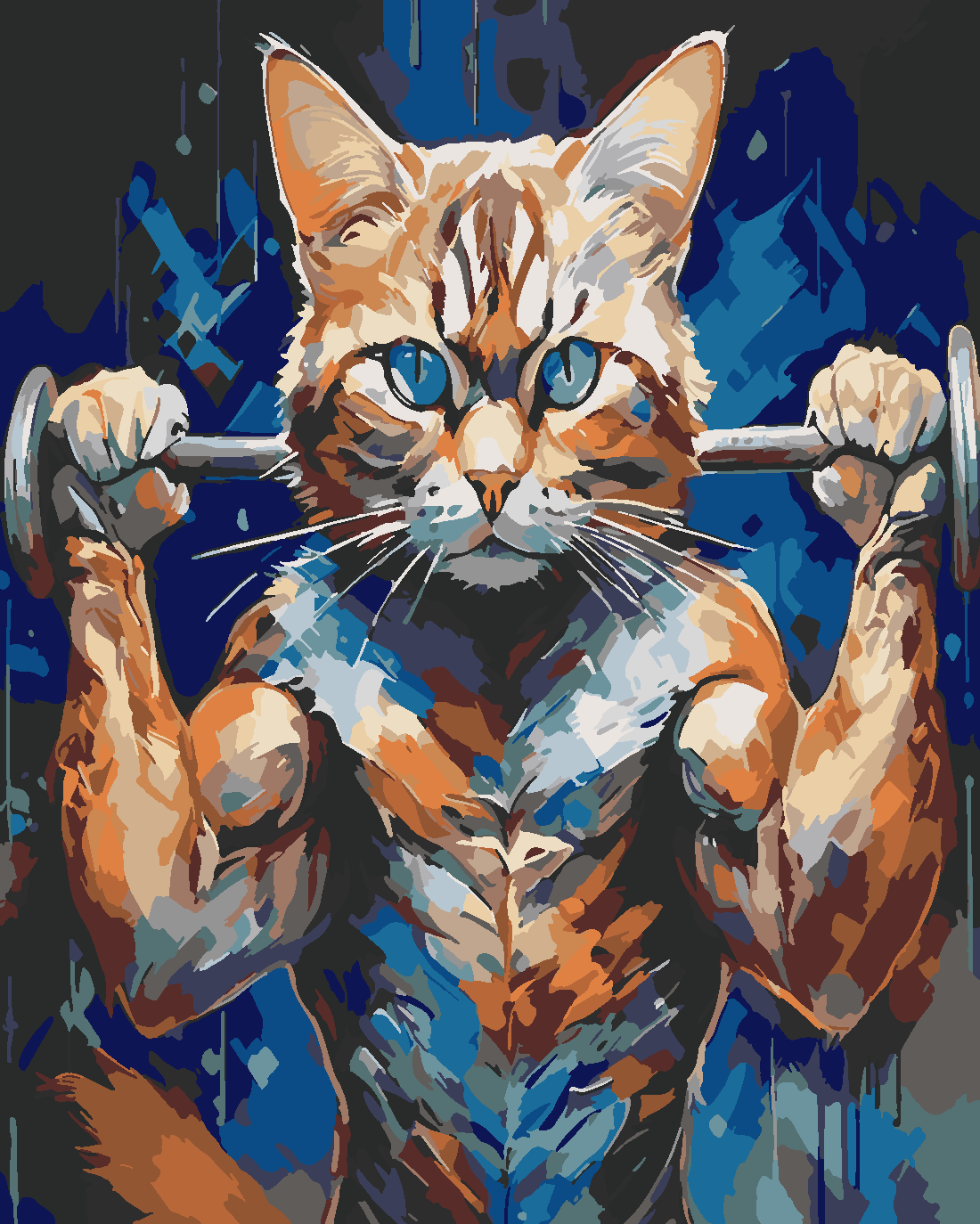 Body Builder Boyama Seti 40x50 cm (Tuvale Gerili)