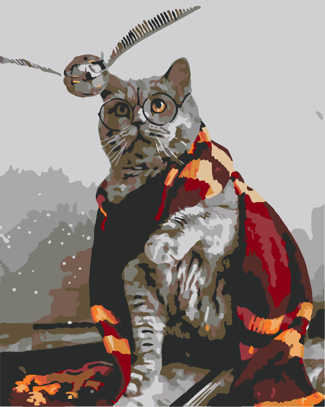 CAT POTTER Boyama Seti 40x50 cm (Tuvale Gerili)
