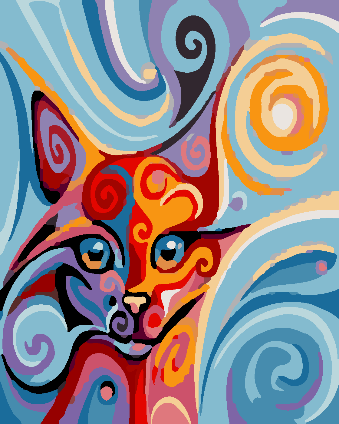CatART Boyama Seti 40x50 cm (Tuvale Gerili)