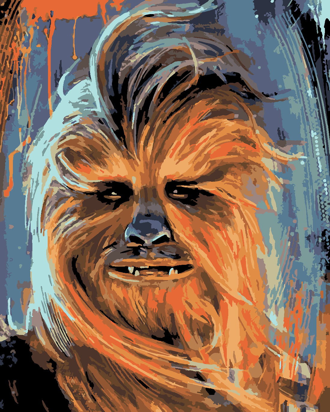 CHEWBACCA Boyama Seti 40x50 cm (Tuvale Gerili)