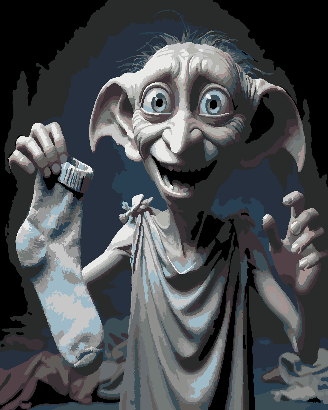 DOBBY HEDİYE Boyama Seti 40x50 cm (Tuvale Gerili)
