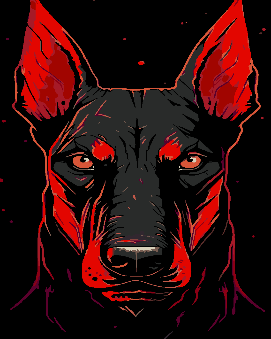 Doberman Boyama Seti 40x50 cm (Tuvale Gerili)