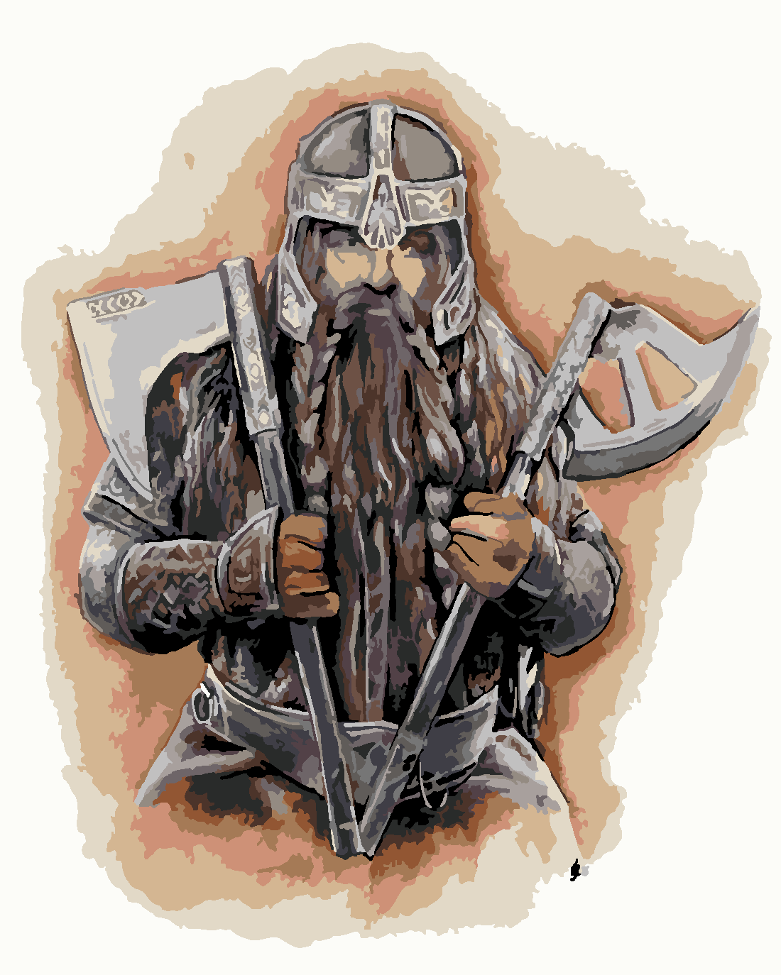 gimli Boyama Seti 40x50 cm (Tuvale Gerili)
