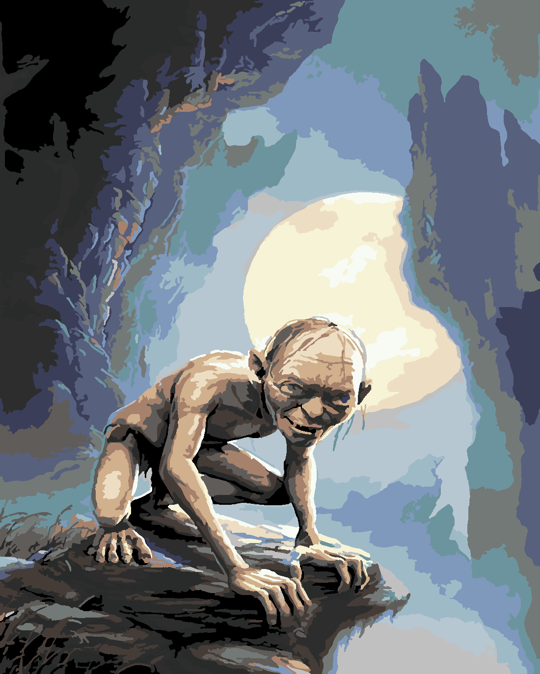 gollum 2 Boyama Seti 40x50 cm (Tuvale Gerili)