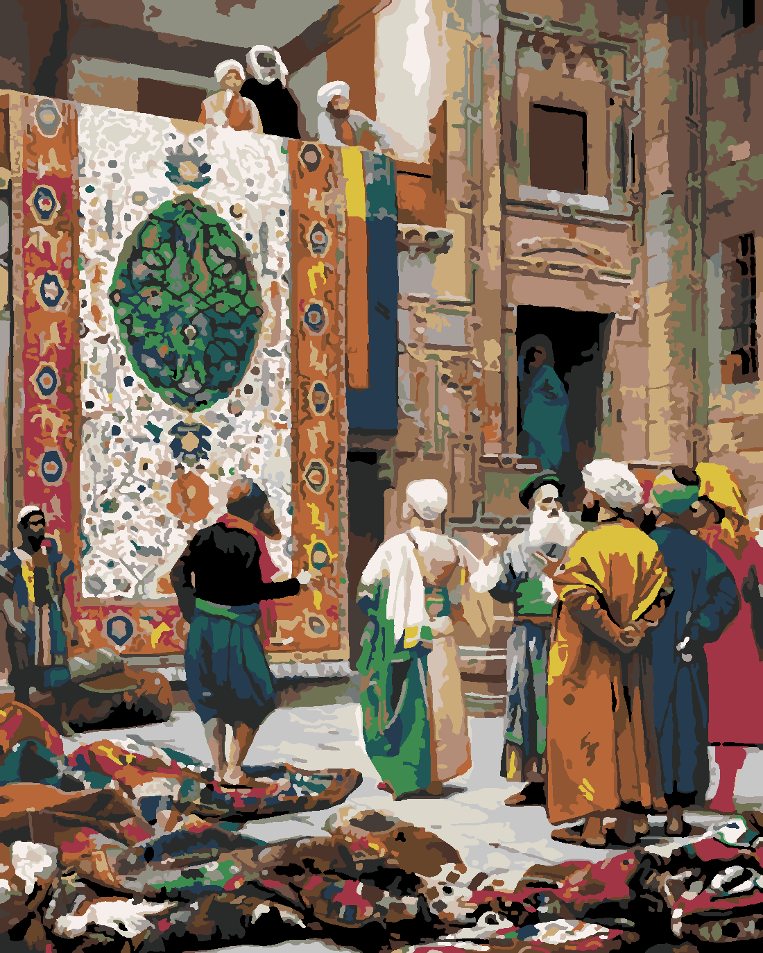 HALI PAZARI Boyama Seti 40x50 cm (Tuvale Gerili)