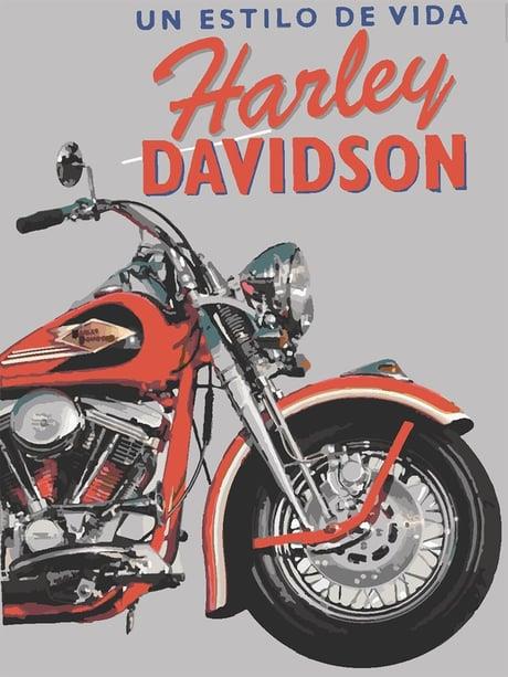 Harley Sayılarla Boyama Seti  (Tuvale Gerili)
