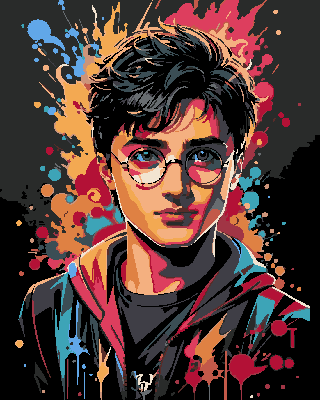 HARRY POTTER 2  Boyama Seti 40x50 cm (Tuvale Gerili)