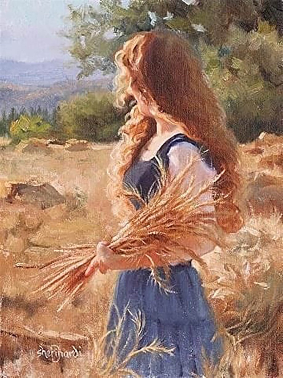 Hasat Zamanı Sayılarla Boyama Seti 50x65 cm (Tuvale Gerili)