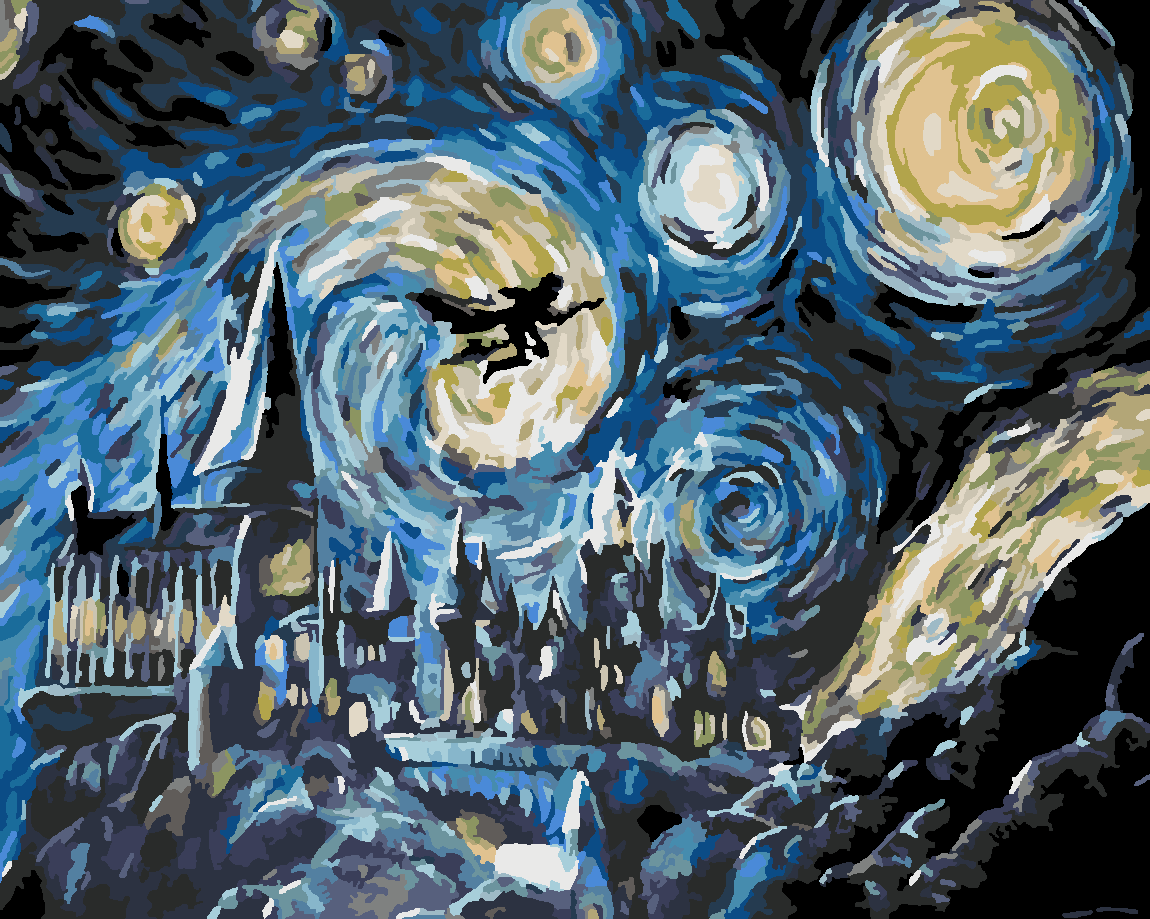 HOQWARDSLI GECELER 2 Boyama Seti 40x50 cm (Tuvale Gerili)