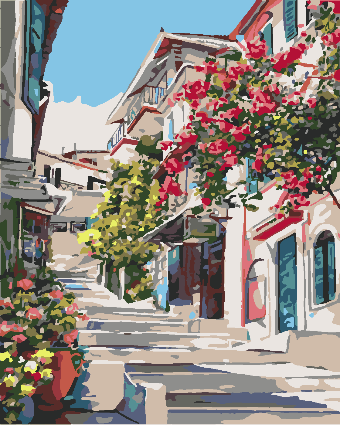 İLK BAHAR Boyama Seti 40x50 cm (Tuvale Gerili)