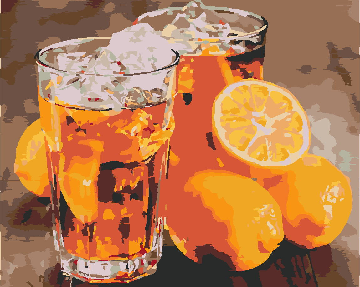 İce Tea Boyama Seti 40x50 cm (Tuvale Gerili)