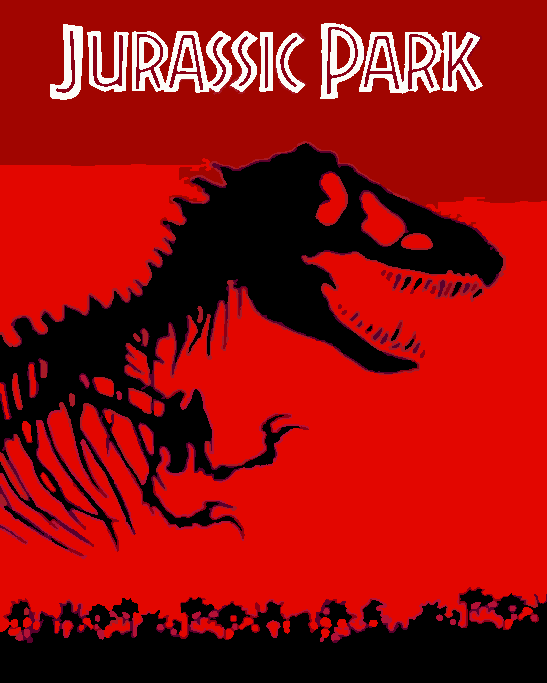Jurassic Park Sayılarla Boyama Seti Sayılarla Boyama Seti 40x50 cm (Tuvale Gerili)