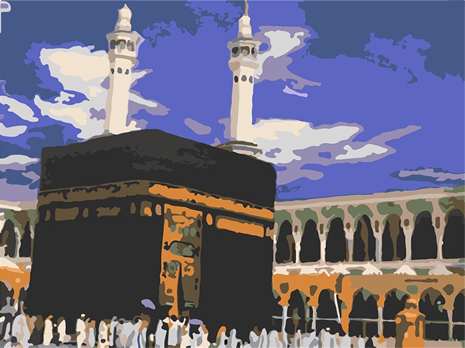 Kabe Sayılarla Boyama Seti 50x65 cm (Tuvale Gerili)