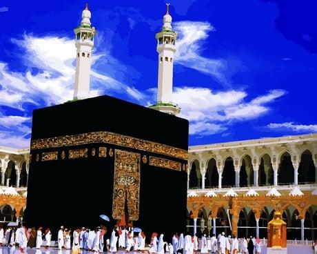 Kabe Sayılarla Boyama Seti  (Tuvale Gerili)