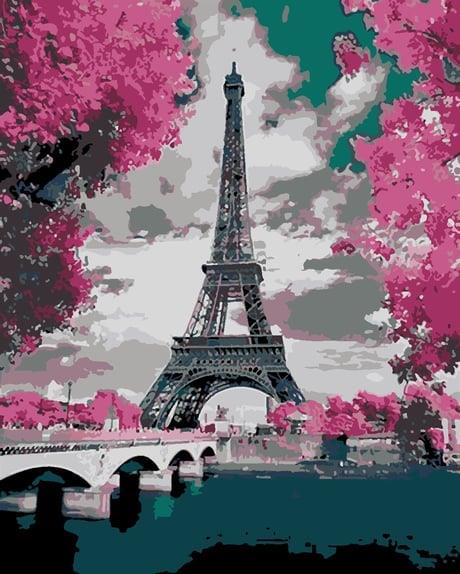 La Vie En Rose 2  Sayılarla Boyama Seti ( Tuvale Gerili)
