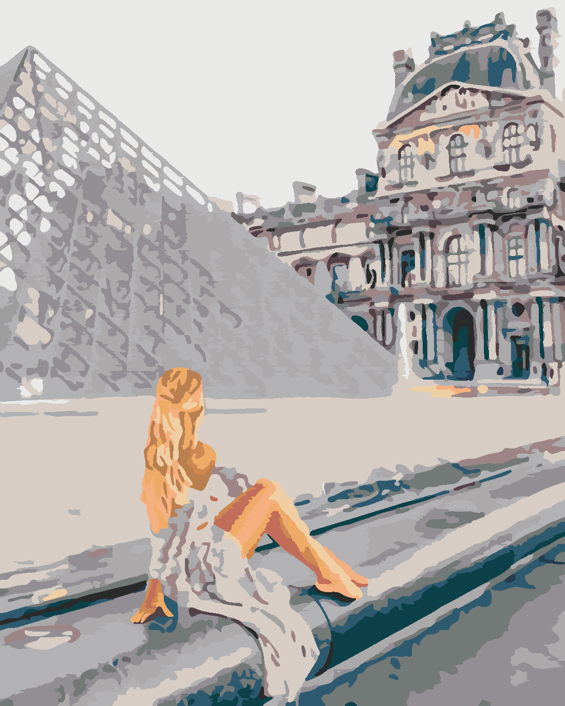 Louvre Boyama Seti 40x50 cm (Tuvale Gerili)