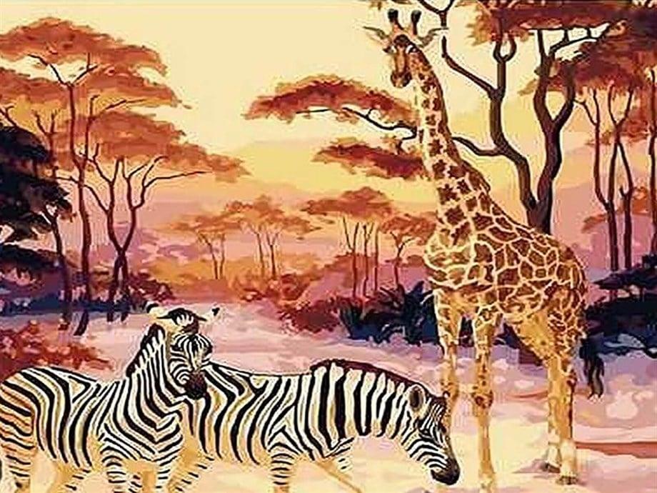 Masai Mara Boyama Seti 40x50 cm (Tuvale Gerili)
