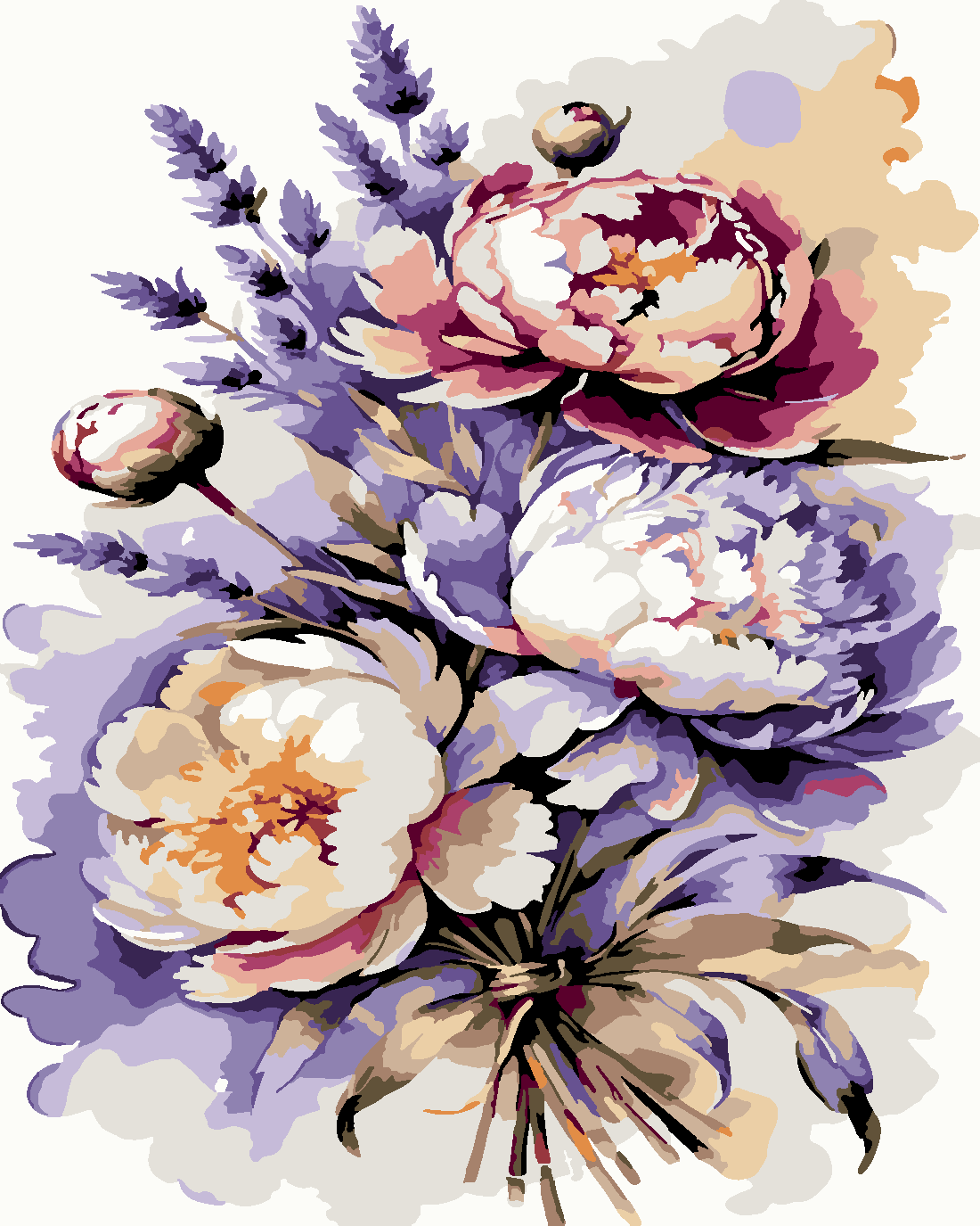 MORUN BÜYÜSÜ Boyama Seti 40x50 cm (Tuvale Gerili)