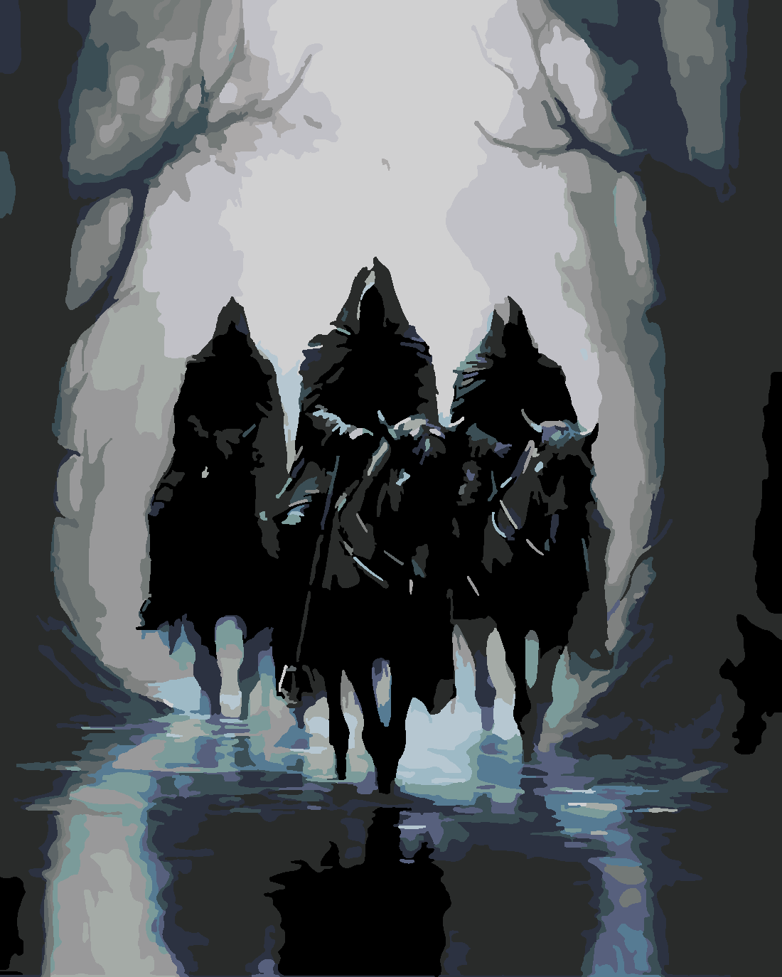 nazgul 2 Boyama Seti 40x50 cm (Tuvale Gerili)