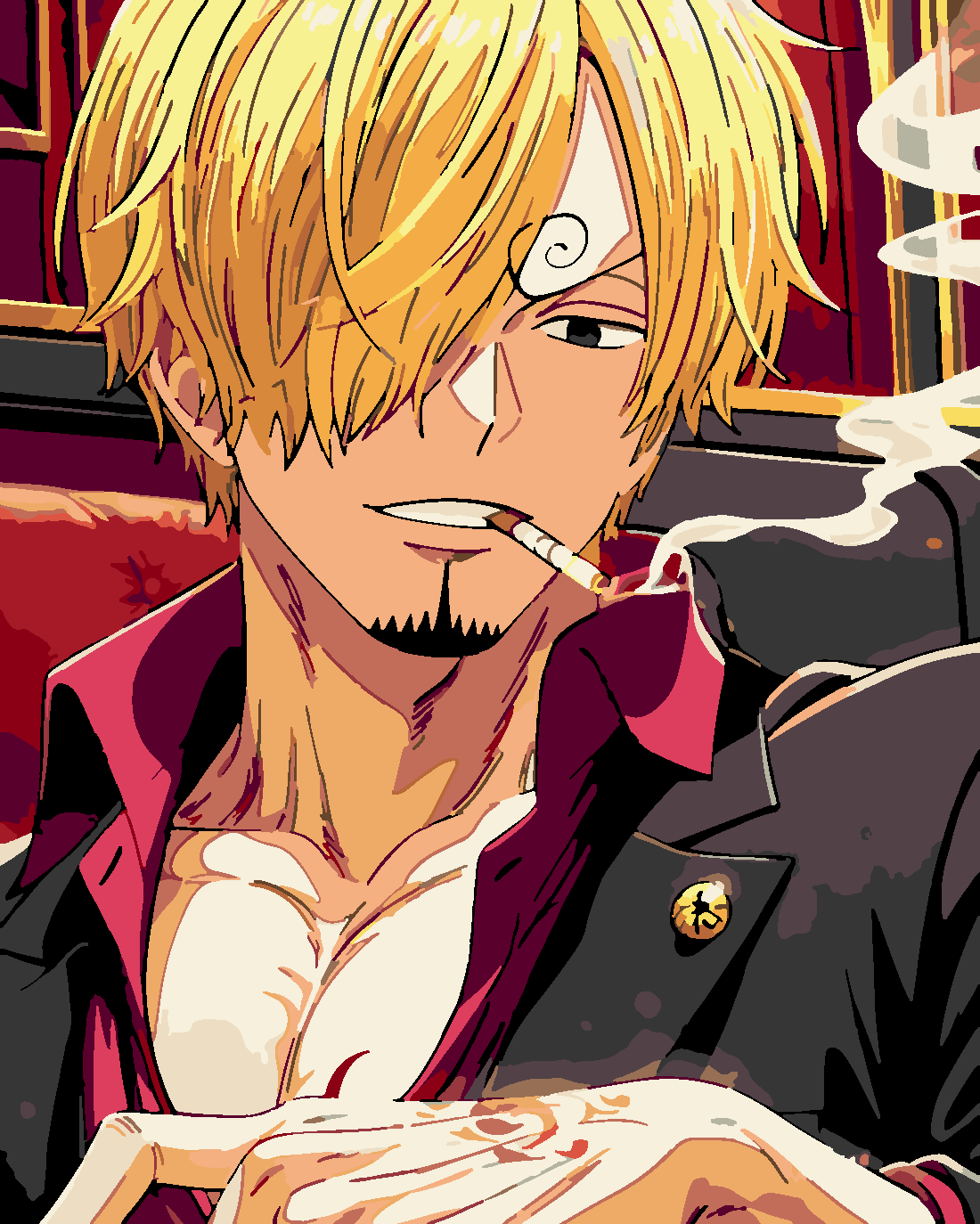 One Piece - Sanji  40x50 cm (Tuvale Gerili)