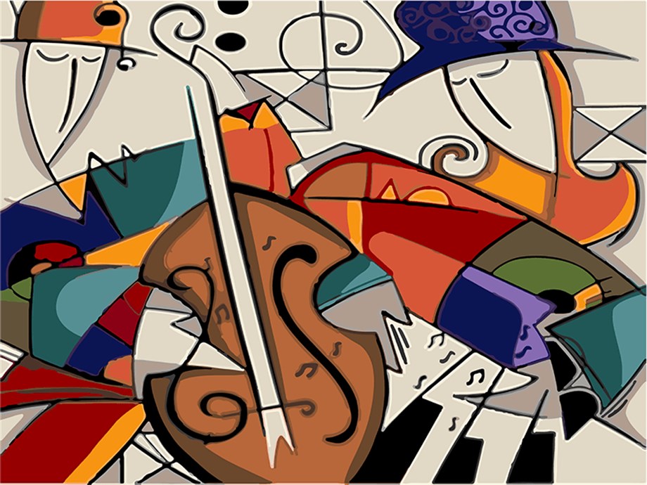 Picasso 2 Sayılarla Boyama Seti 50x65 cm (Tuvale Gerili)