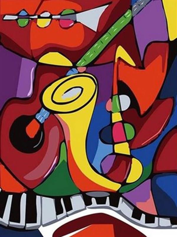 Picasso Sayılarla Boyama Seti 40x50 cm (Tuvale Gerili)